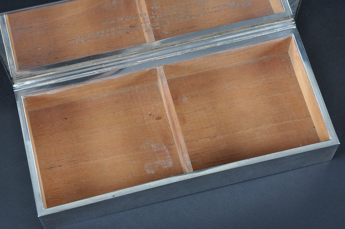 Weighted Sterling Silver Trinket Box with Cedar Liner