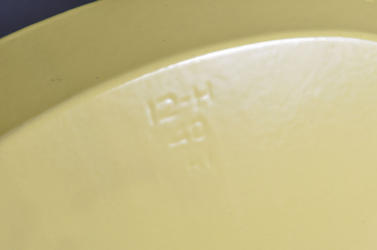 Vintage Descoware Enameled Cast Iron Casserole