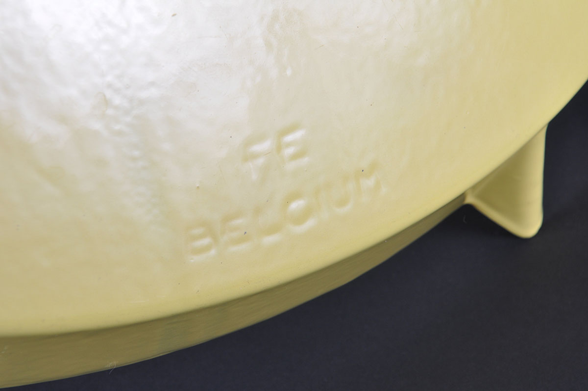 Vintage Descoware Enameled Cast Iron Casserole