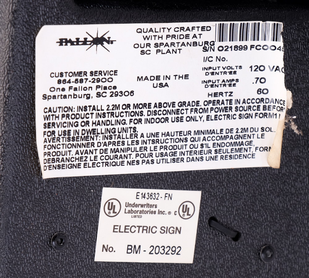 Miller Lite Bar Light