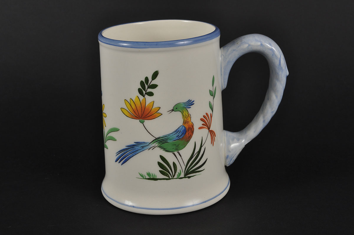 Gien France Inalterable Mugs "Oiseaux de Paradis" Pattern