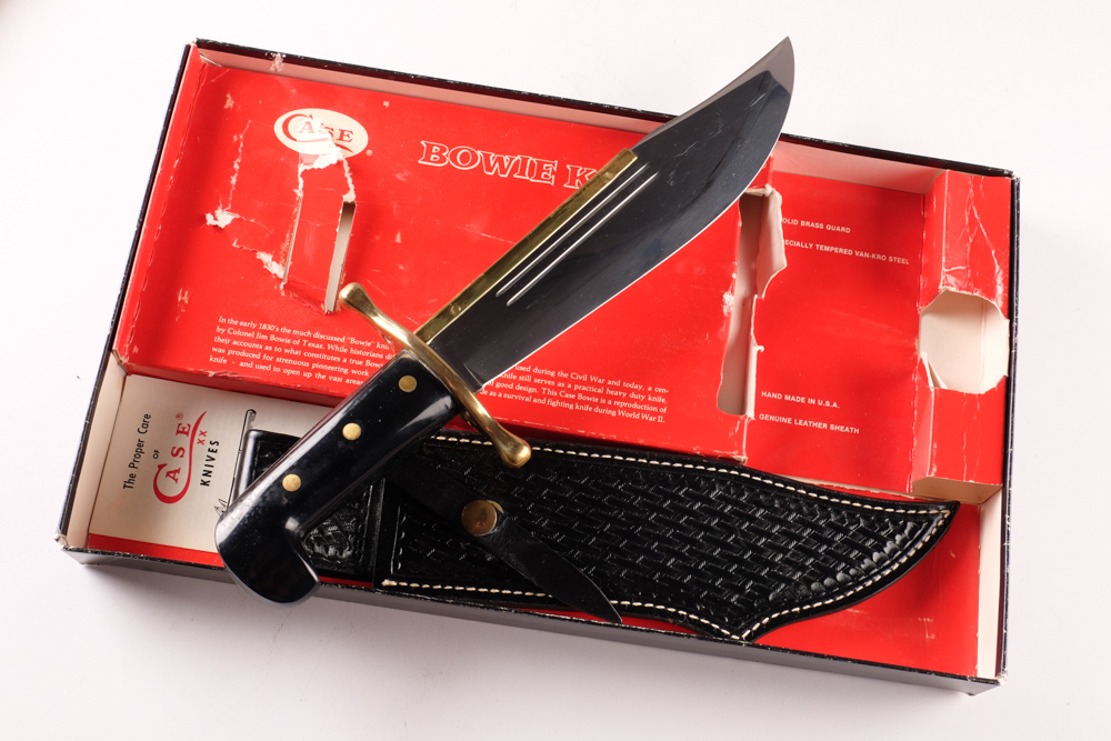 Case Bowie Hunter Survival Knife and Sheath