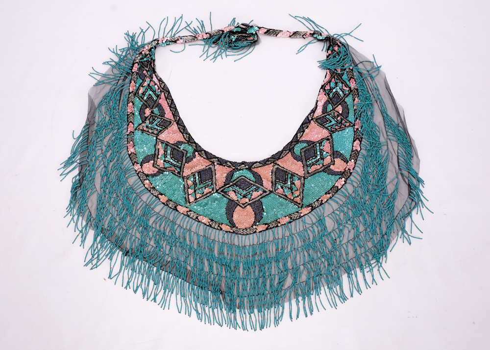 Vintage Sharmark Beaded Shawl