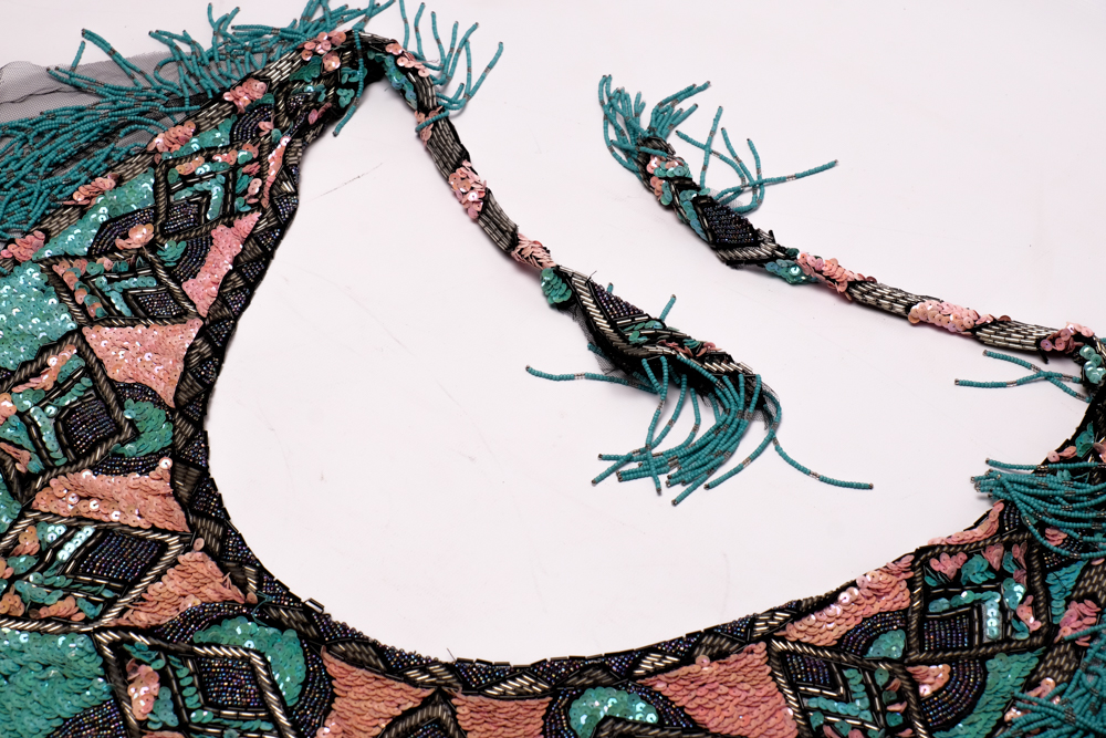 Vintage Sharmark Beaded Shawl