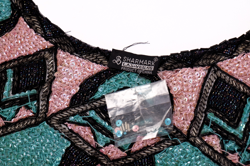 Vintage Sharmark Beaded Shawl