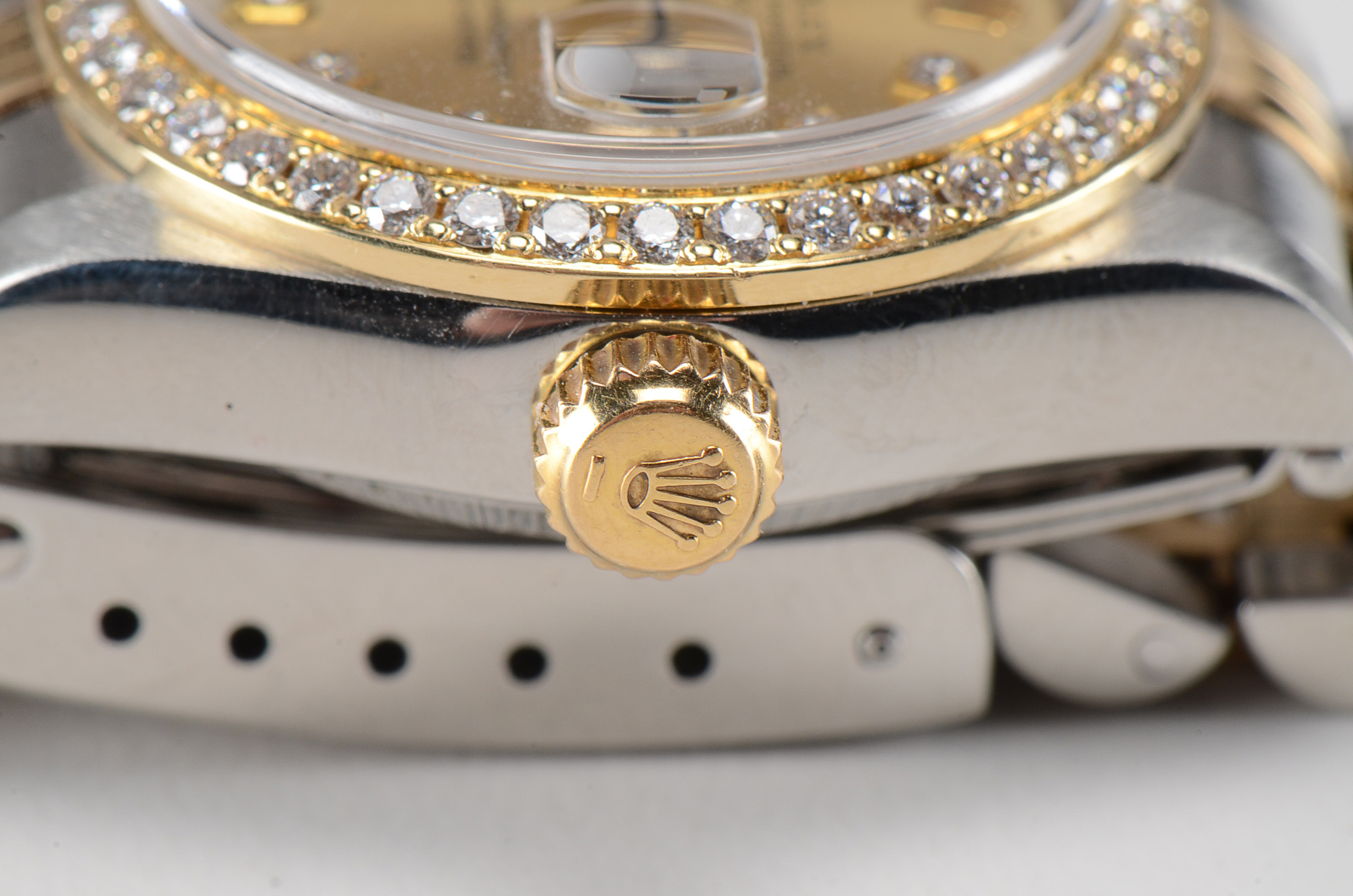 Rolex Perpetual Datejust 18K Gold YG.SS Diamond Bezel and Dial