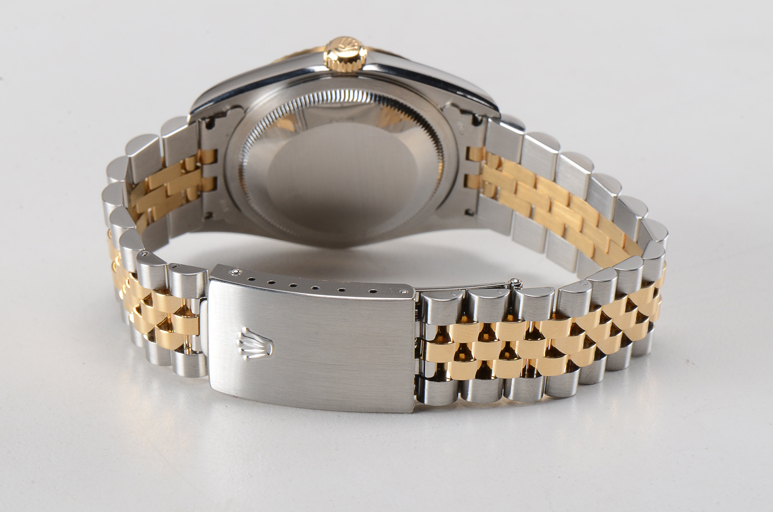 Men's Rolex Perpetual DateJust 18k Gold and Steel Black Automatic