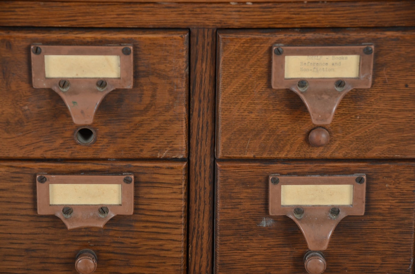 Vintage Library Card Catalog EBTH