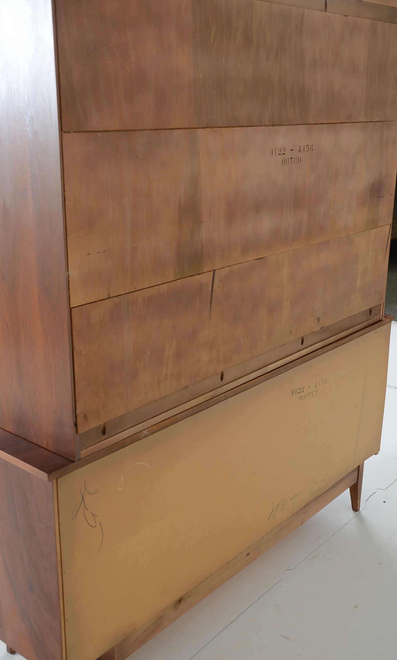 Danish Modern Teak Buffet with Hutch