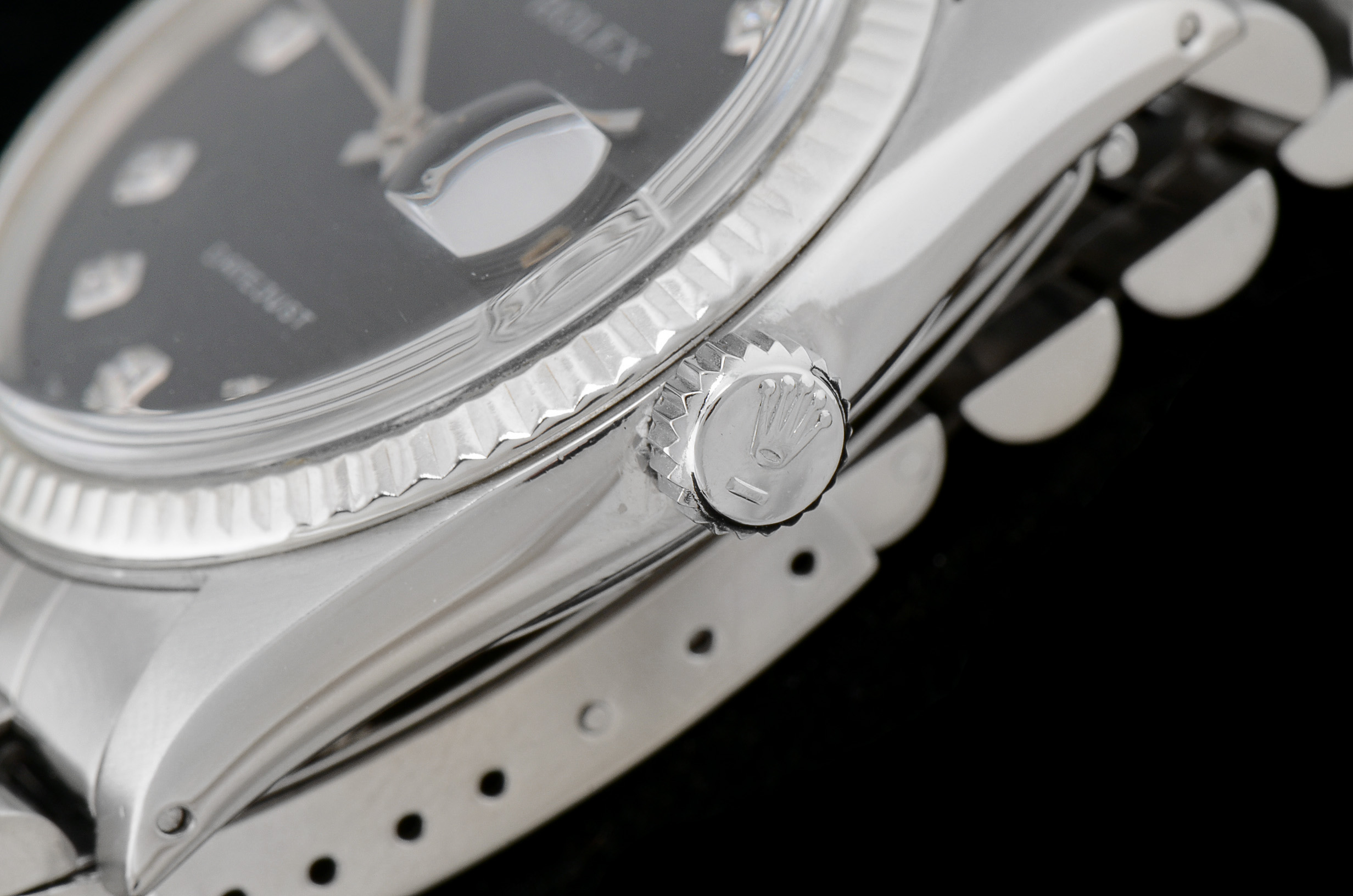 Men's Rolex Perpetual Datejust White Gold and Steel Diamond Dial