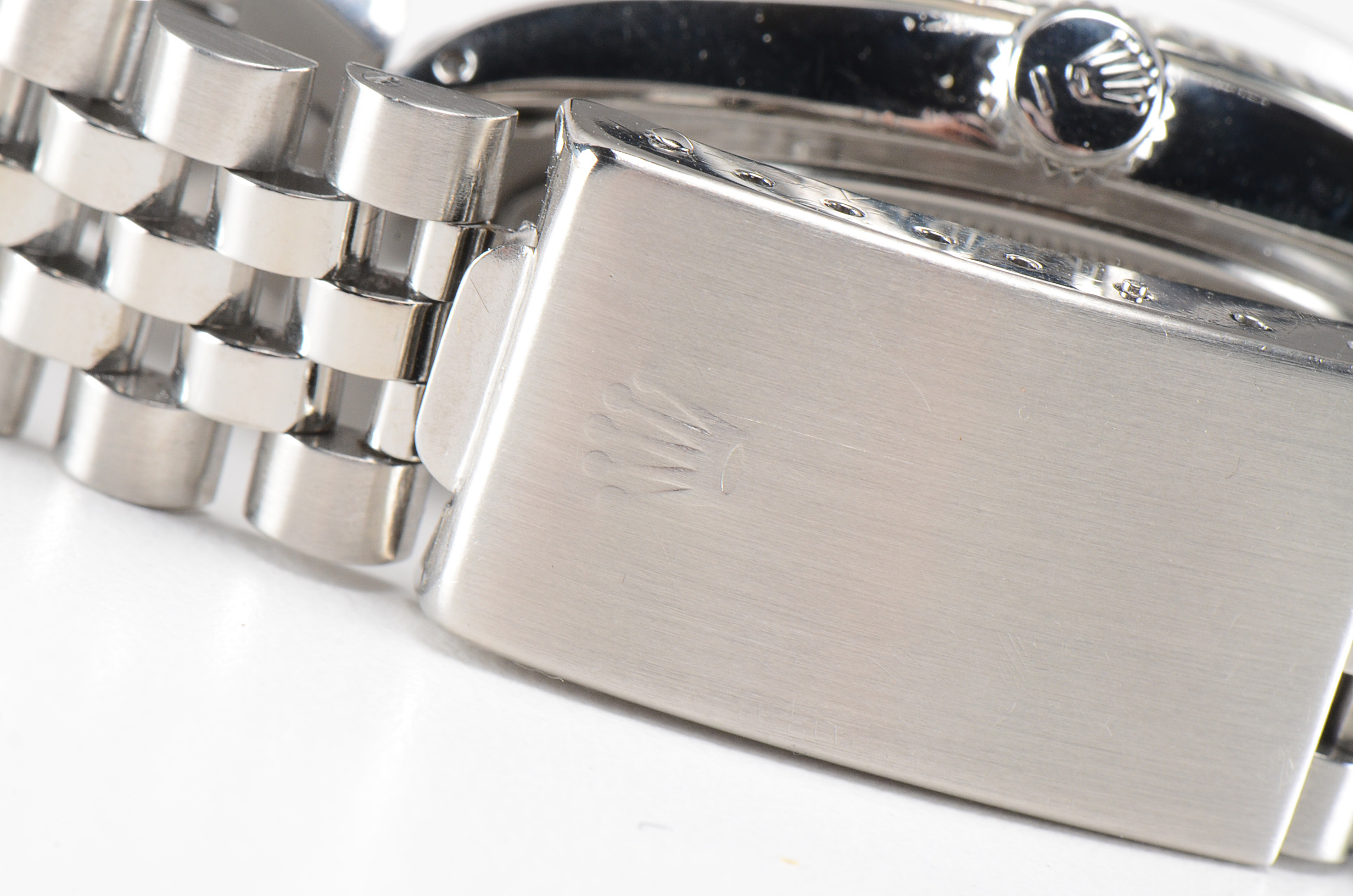 Men's Rolex Perpetual Datejust White Gold and Steel Diamond Dial