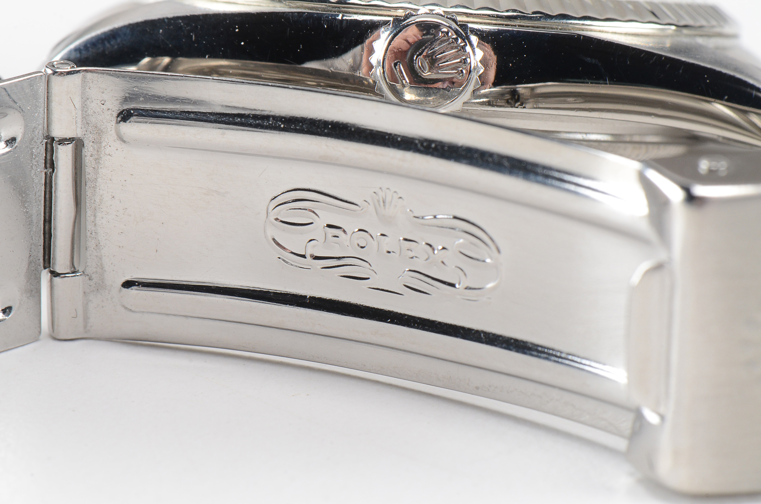 Men's Rolex Perpetual Datejust White Gold and Steel Diamond Dial