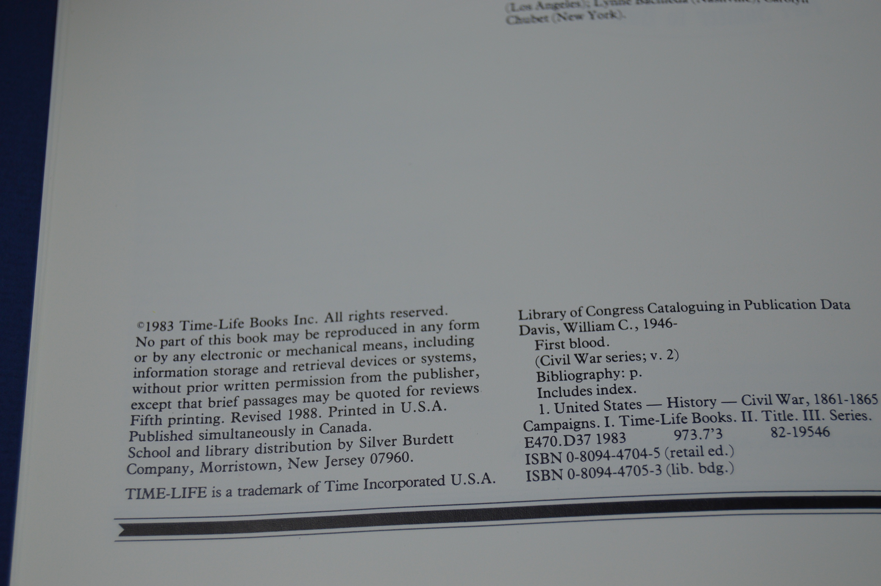 Time-Life Civil War Series. 7 Volumes