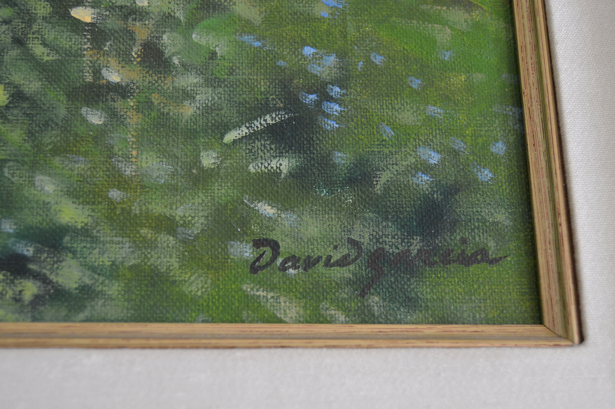 Original Signed David Garcia Landscape Oil On Canvas