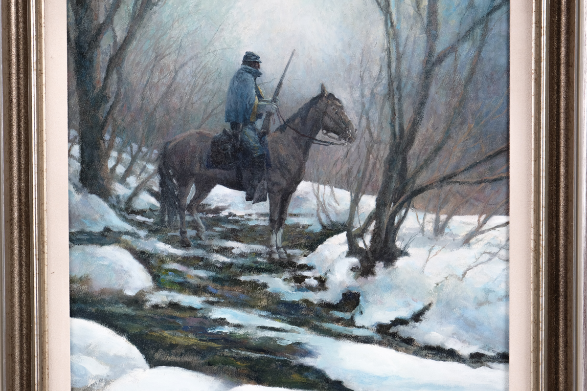 Ronald Himler Vintage Oil Painting "The Vedette"