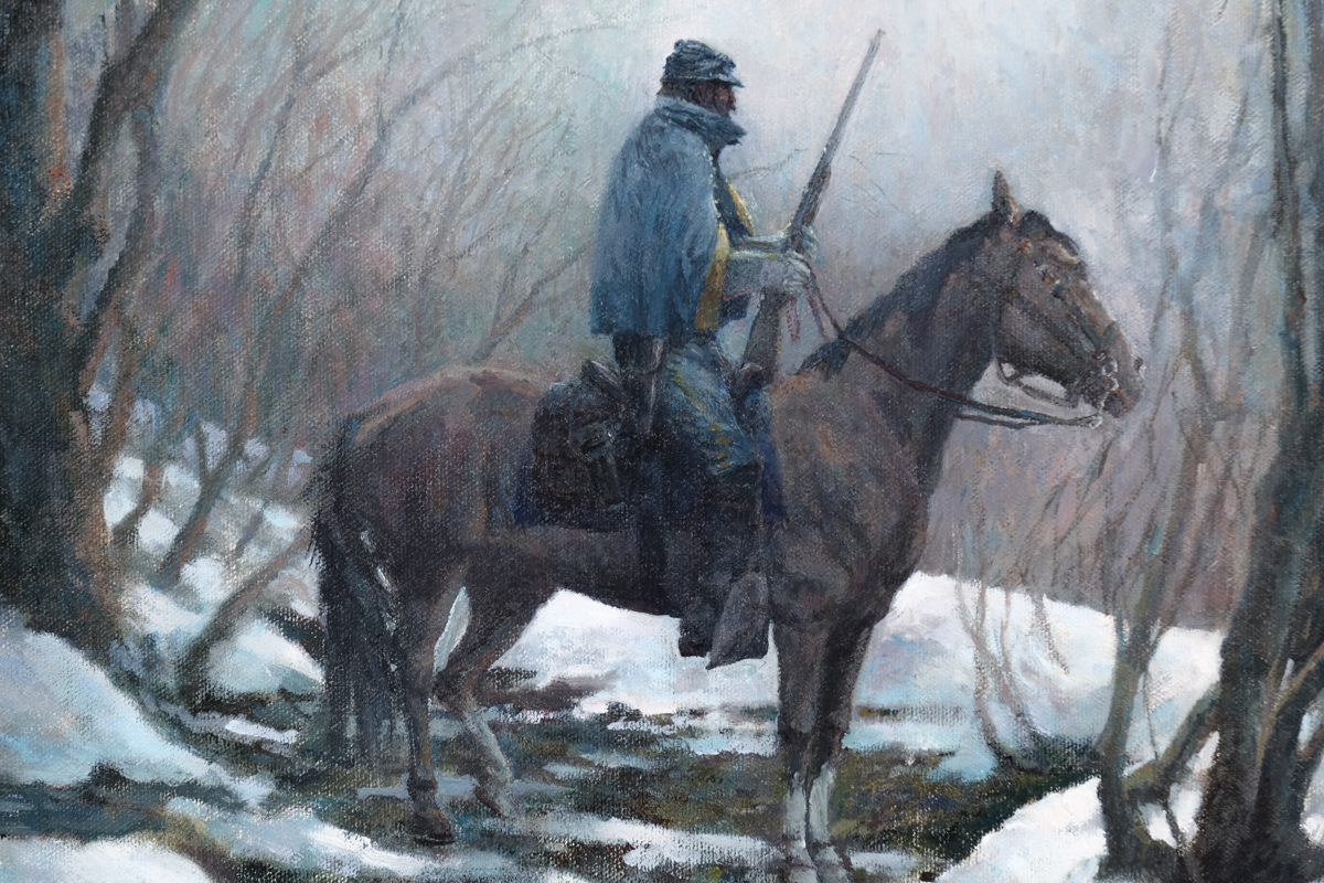 Ronald Himler Vintage Oil Painting "The Vedette"