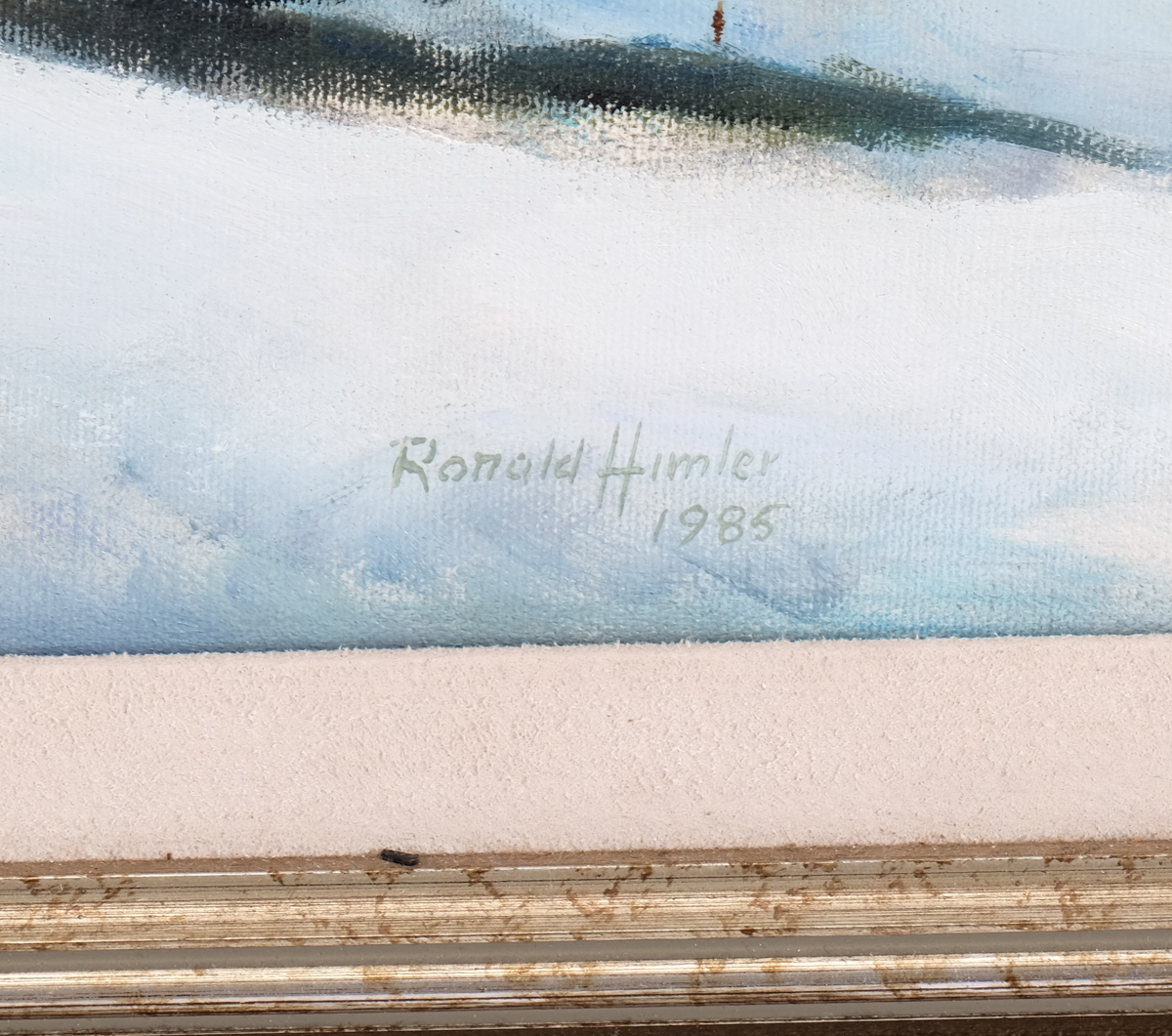 Ronald Himler Vintage Oil Painting "The Vedette"