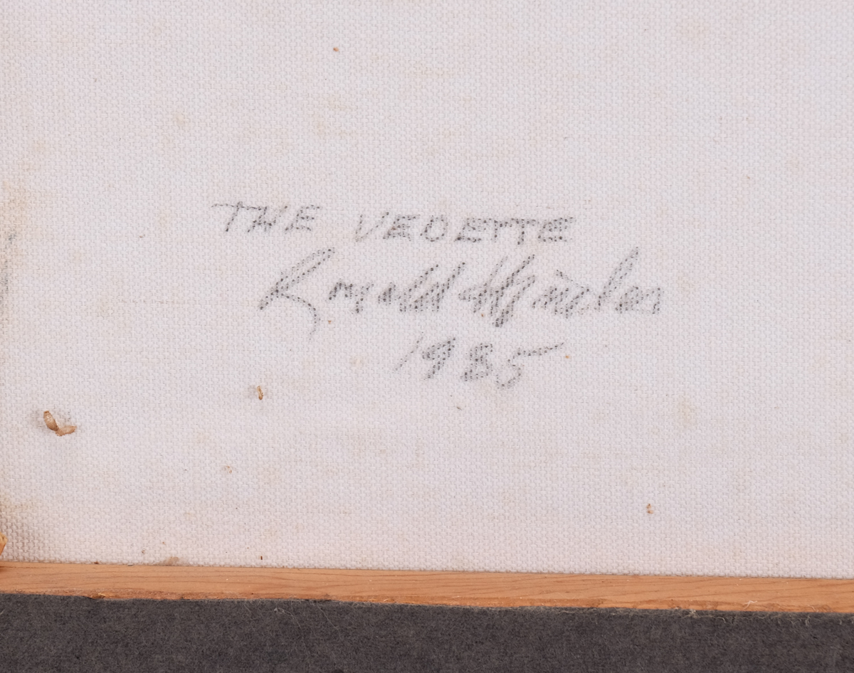 Ronald Himler Vintage Oil Painting "The Vedette"