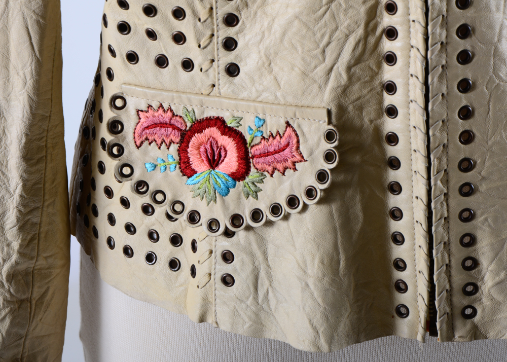 Women's Double D Ranch Wear Western Dress Leather Jacket