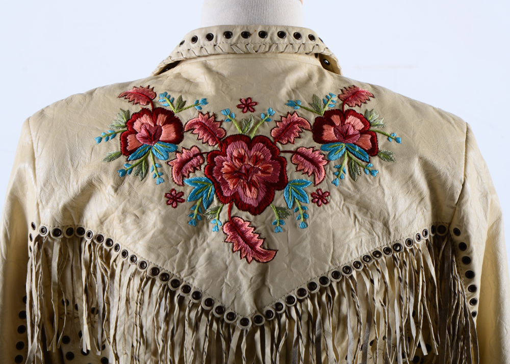 Women's Double D Ranch Wear Western Dress Leather Jacket