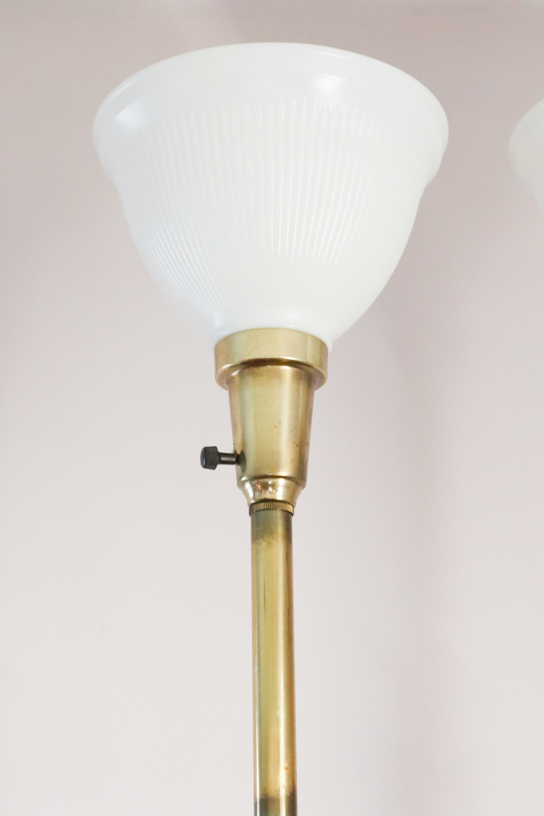 Pair of Stiffel Torchiere Brass Lamps