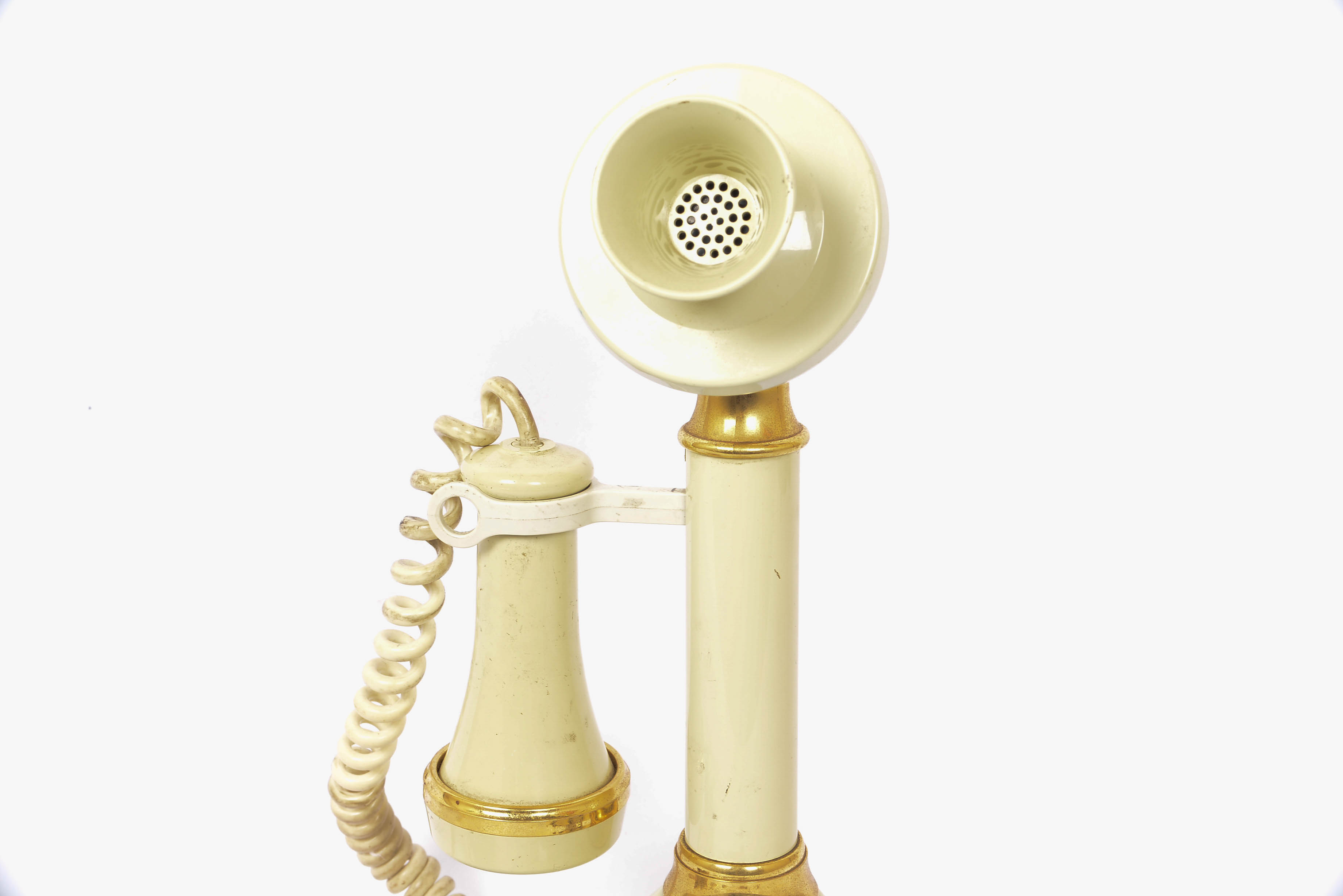 Vintage Candlestick Rotary Dial Phone Manufactured by Deco-Tel