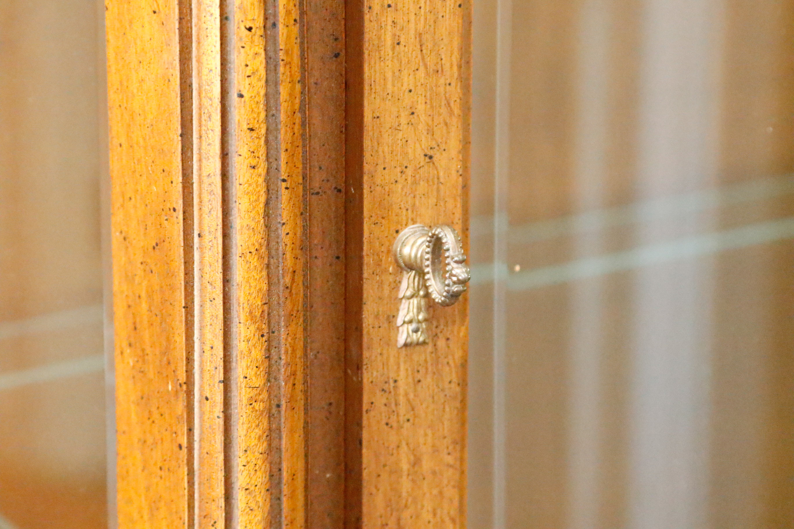 Glass and Wood Vitrine Display Case