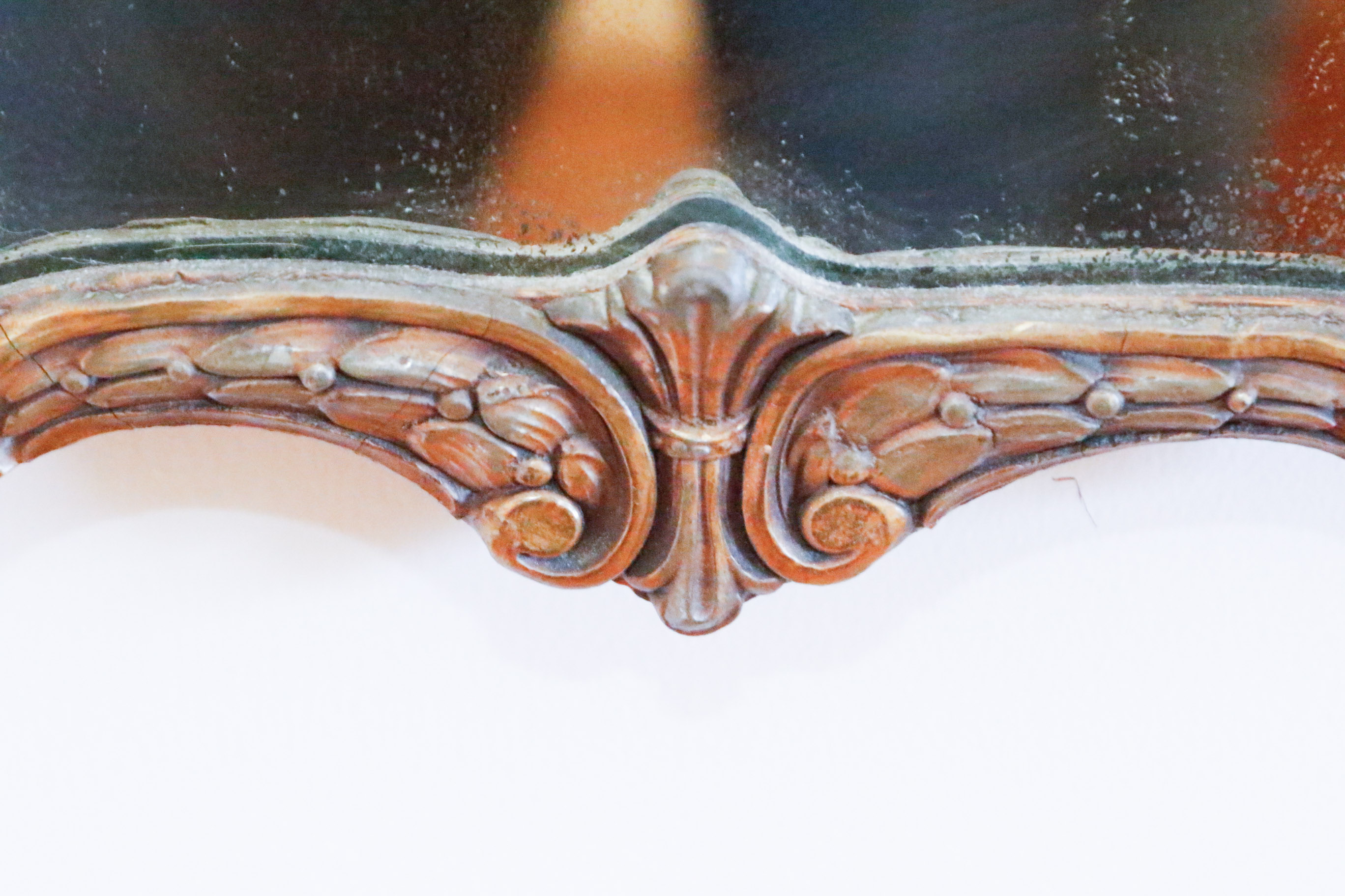 Carved Wood Framed Wall Mirror