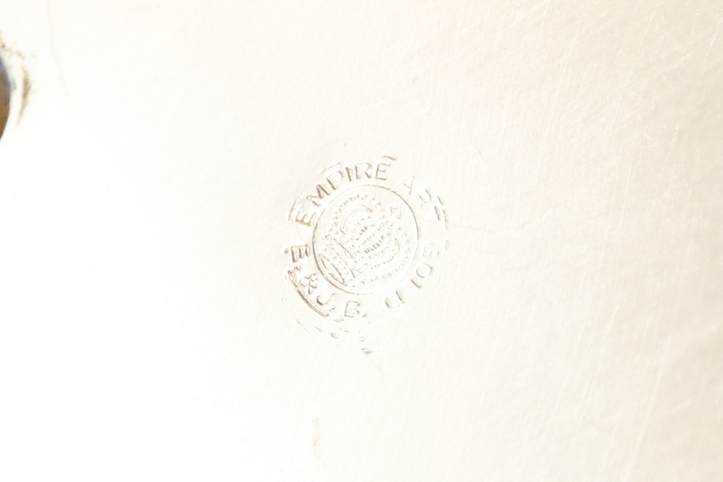 E & J B Empire Art Gold Ormolu Jeweled Vanity Set