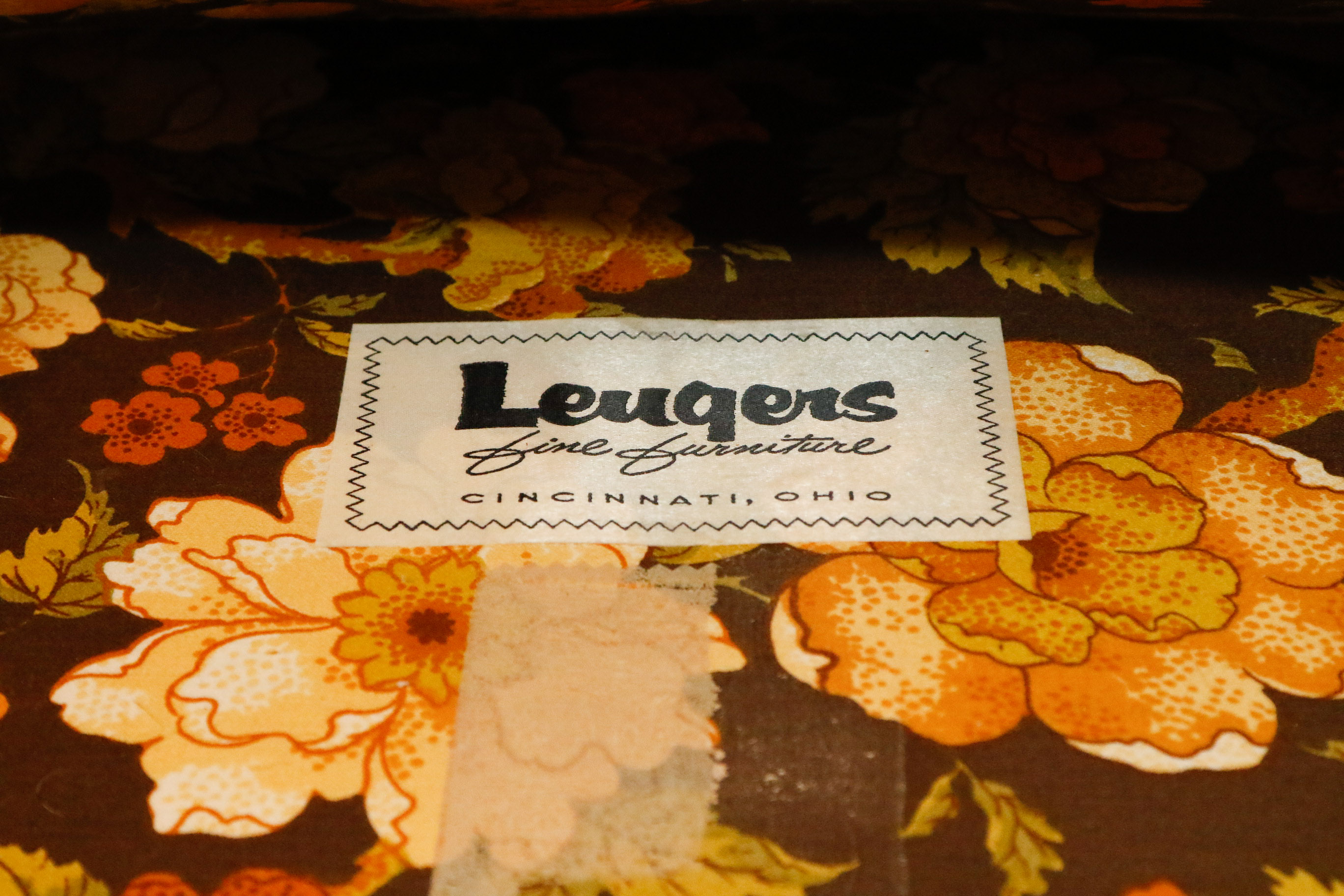 Vintage Franklin Furniture Co. Floral Upholstered Sofa