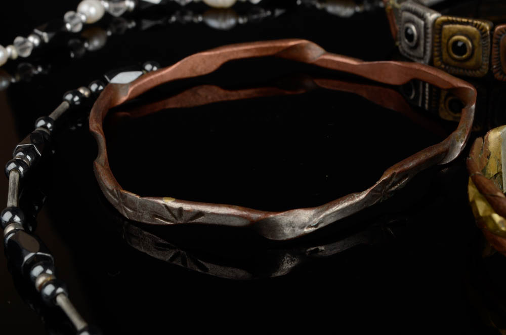 Copper and Brass Toned Jewelry