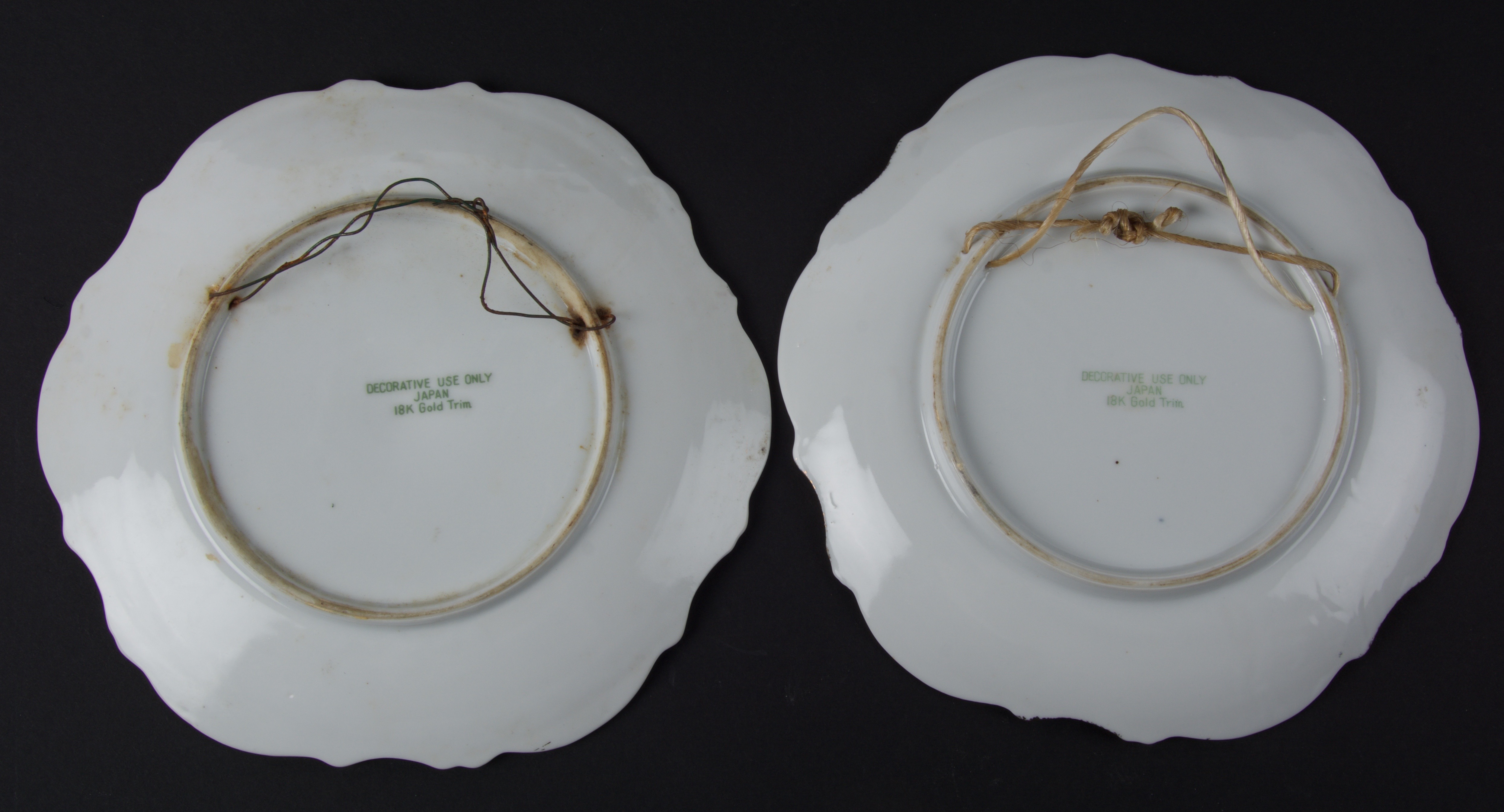 Pair of Wheelock Peoria Religious Plates