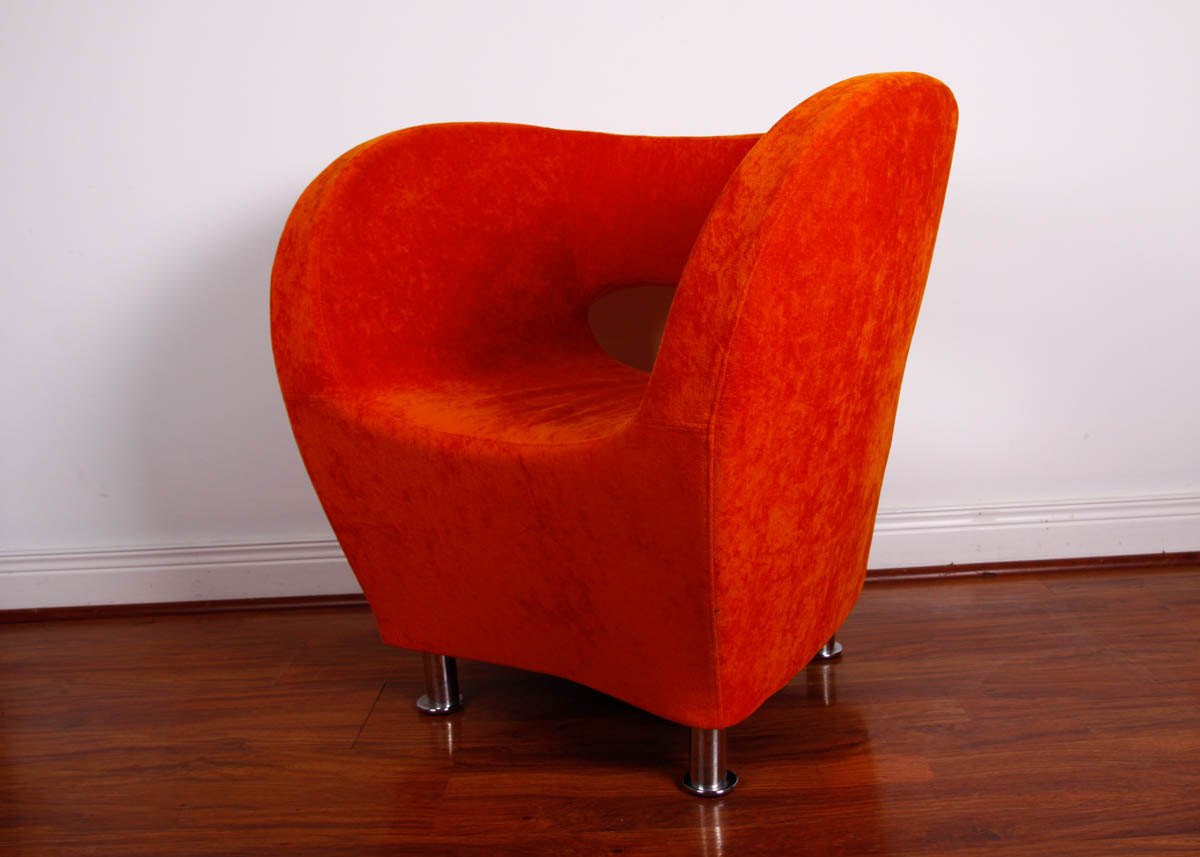 Contemporary Modern Style Orange Chair