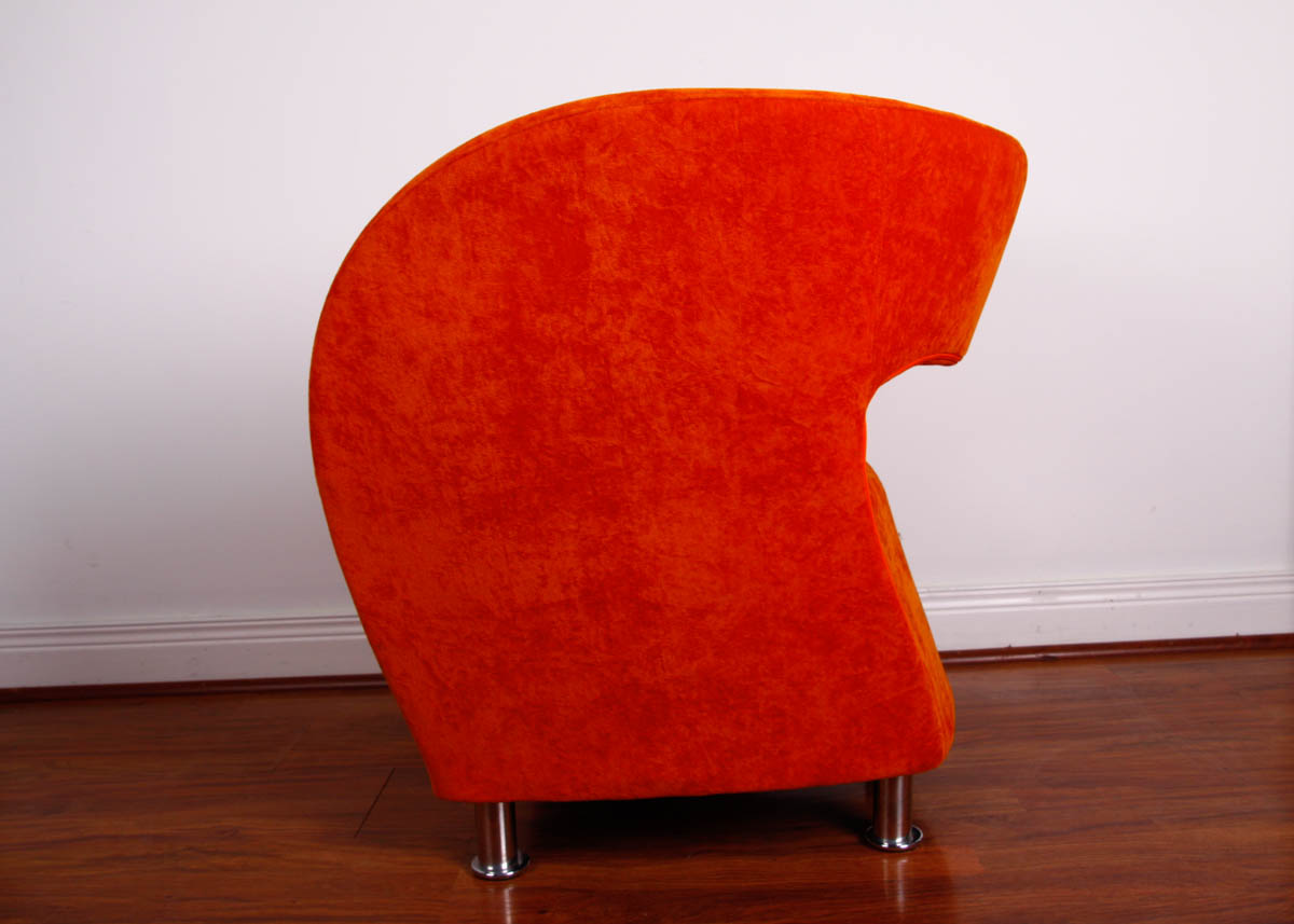 Contemporary Modern Style Orange Chair
