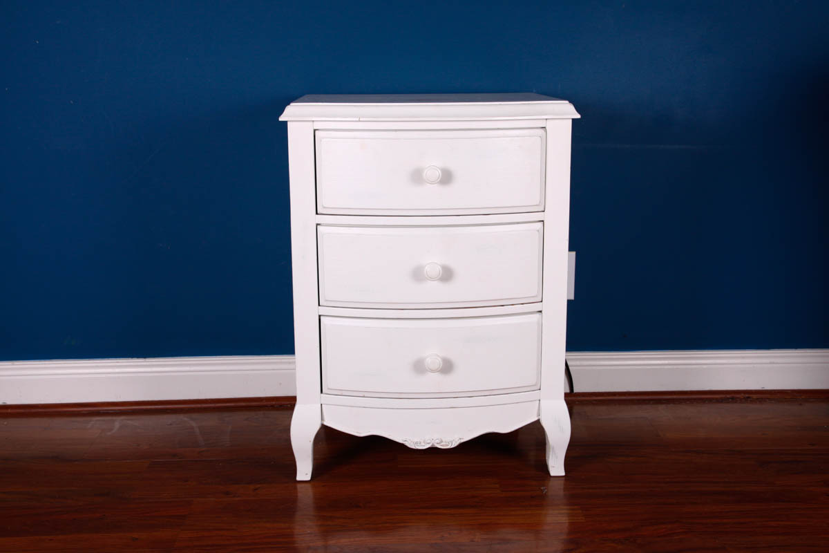 White Shabby Chic Bedside Table