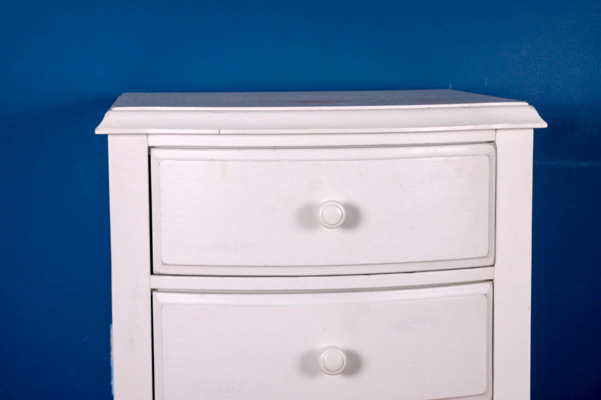 White Shabby Chic Bedside Table