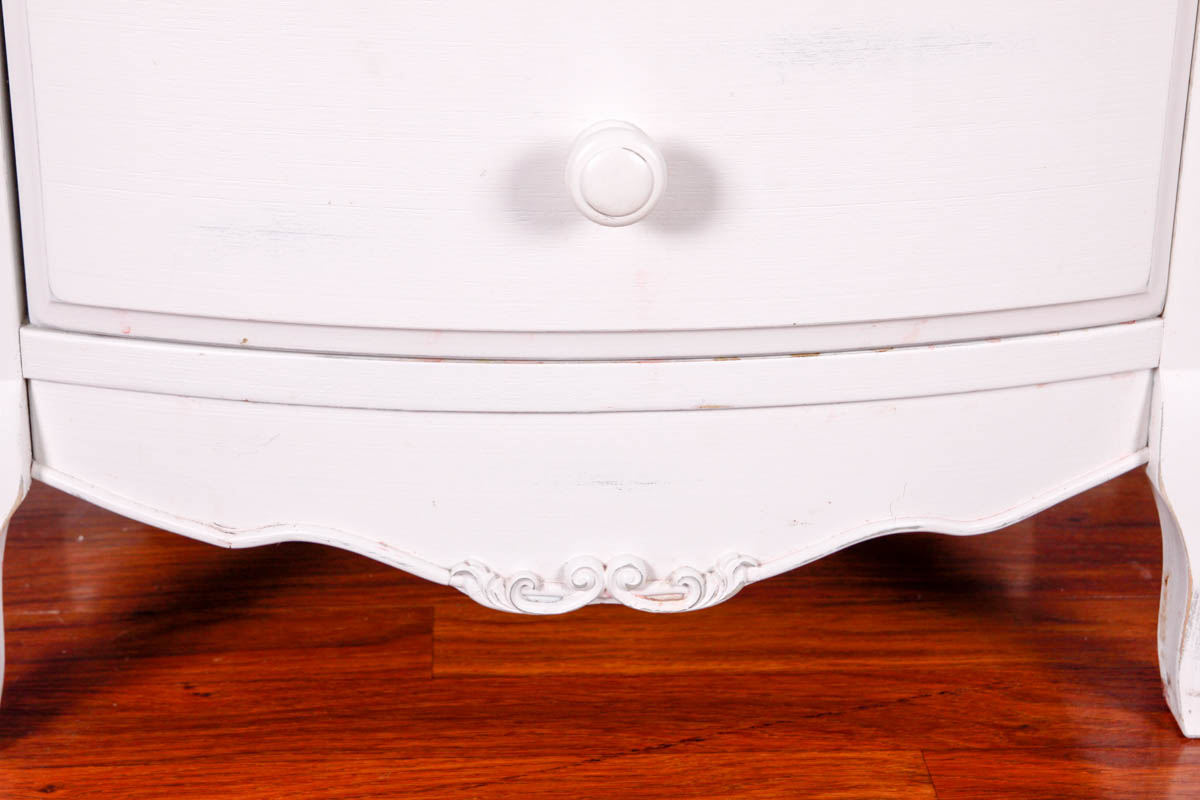 White Shabby Chic Bedside Table