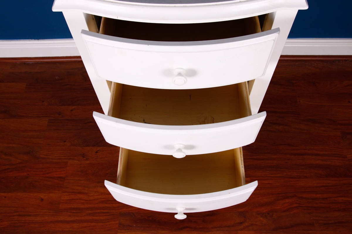 White Shabby Chic Bedside Table