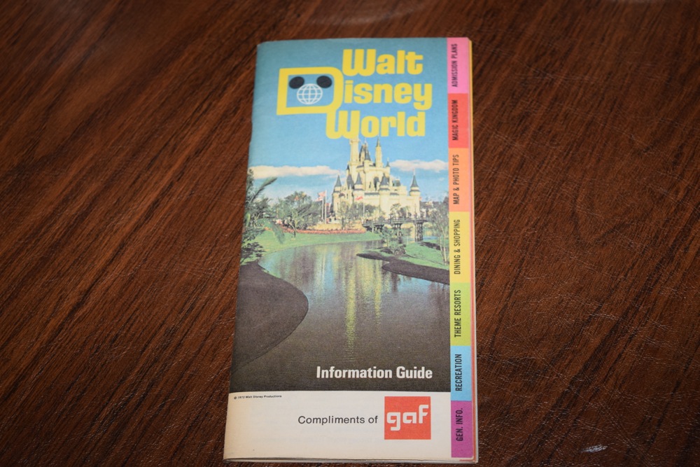 Vintage Walt Disney Mugs and 1972 Disney World Pamphlet