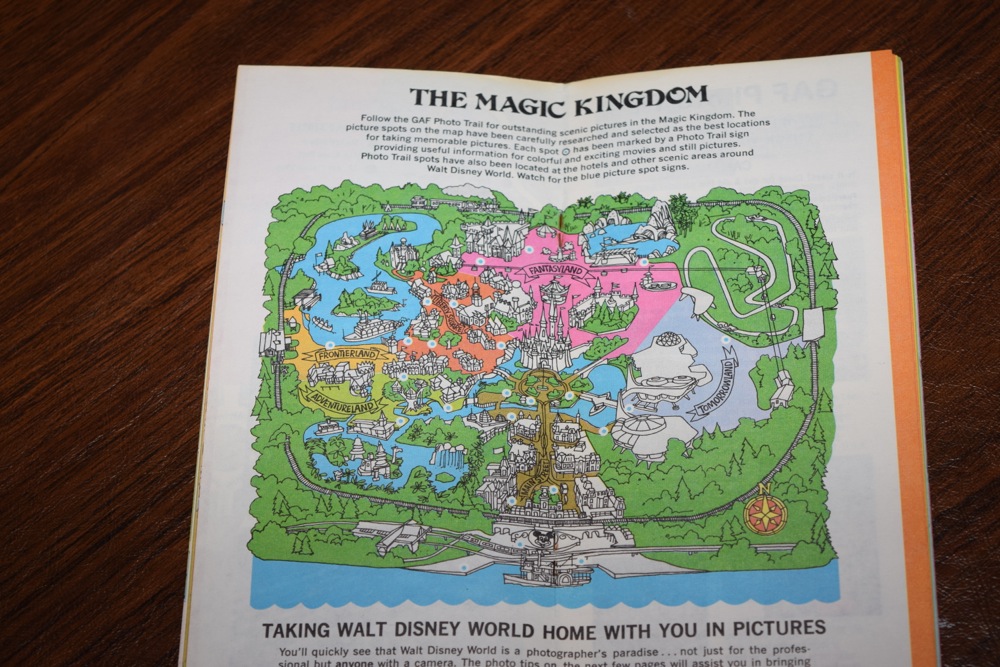 Vintage Walt Disney Mugs and 1972 Disney World Pamphlet