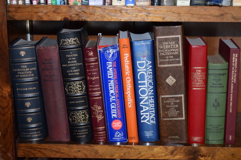 Collection of Vintage and Modern Medical and Reference Books