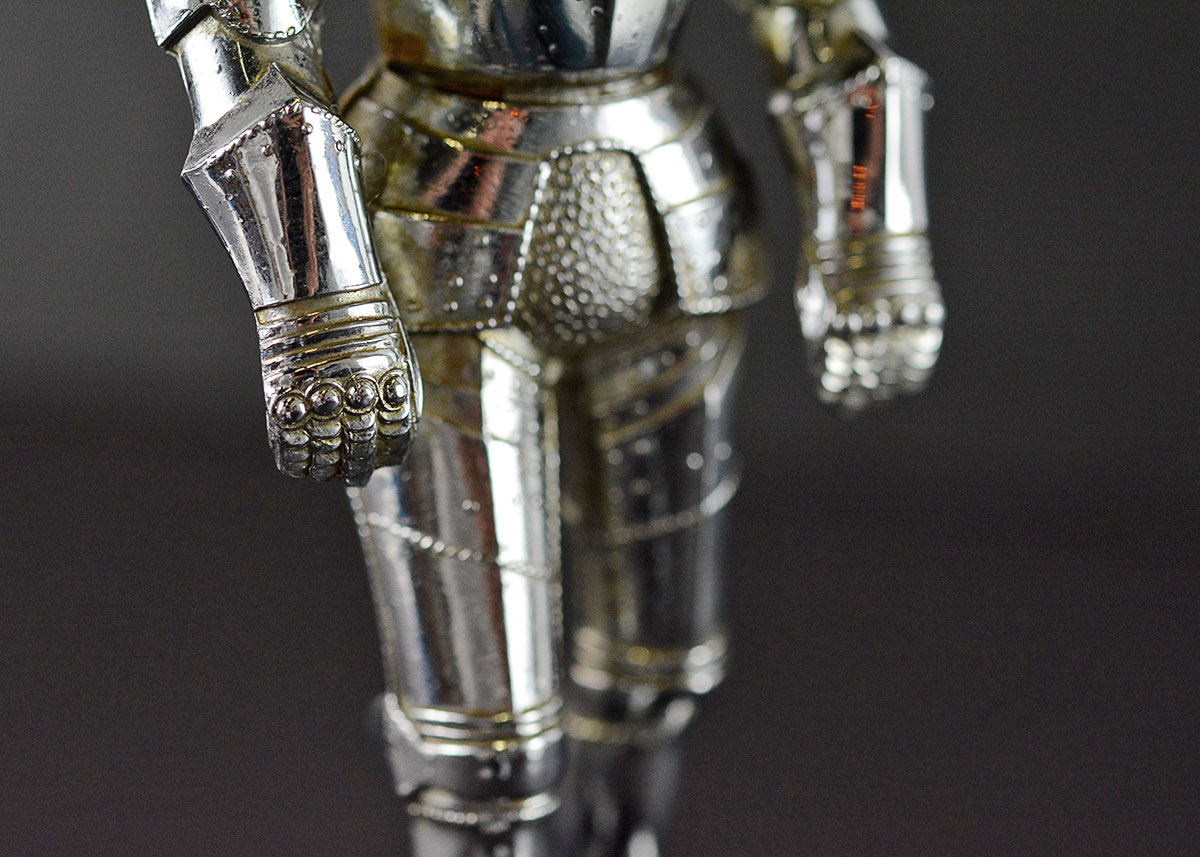 Vintage Knight in Armour Music Box and Table Lighter