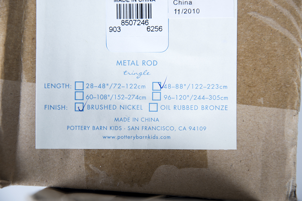 Pottery Barn Kids Curtain Rods