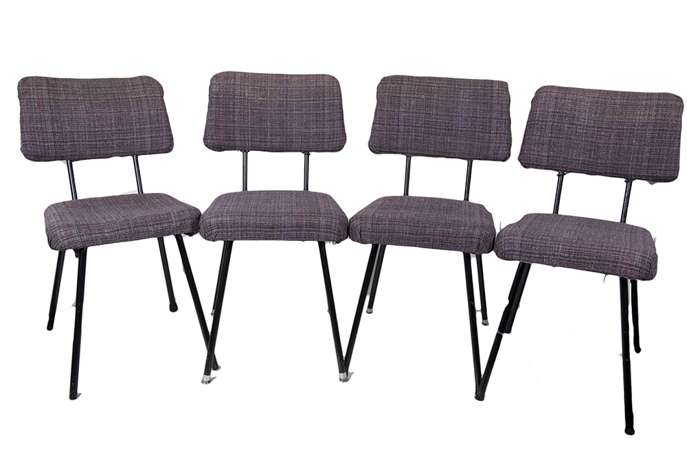 MCM Tweed Dining Chairs