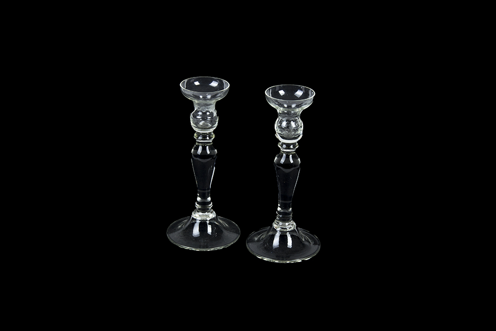 Blown Glass Candlesticks
