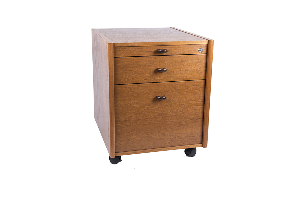 Oak Veneer File Cabinet