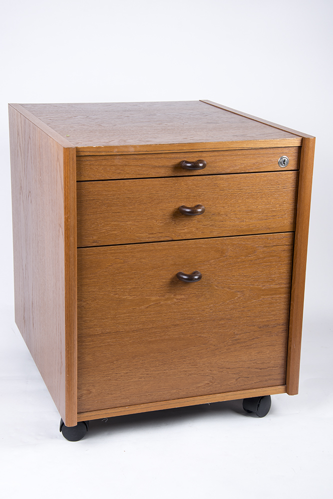 Oak Veneer File Cabinet