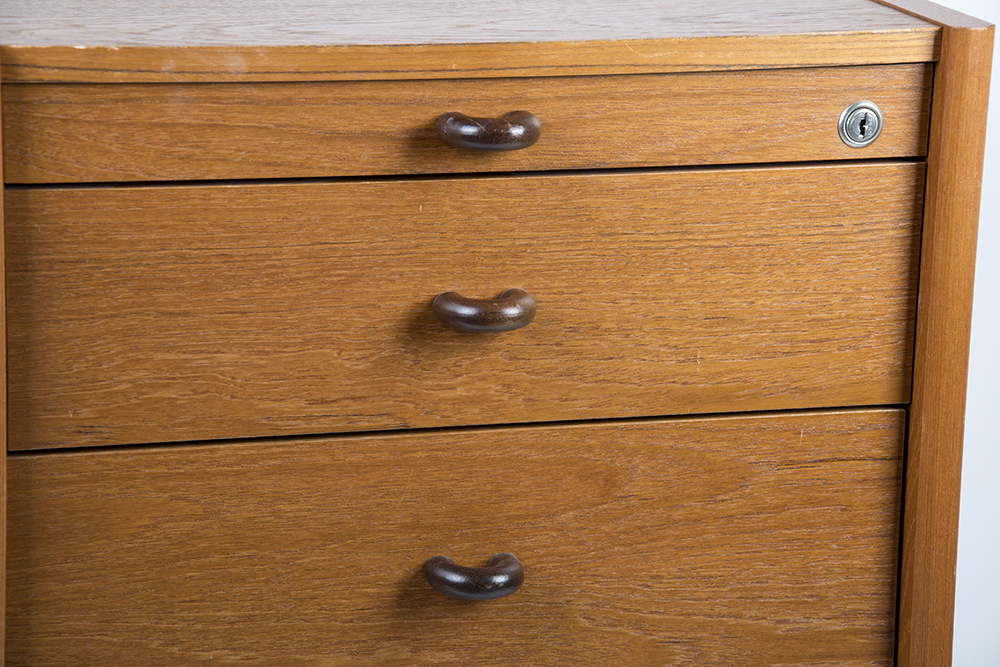 Oak Veneer File Cabinet