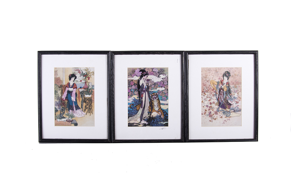 Framed Geisha Prints