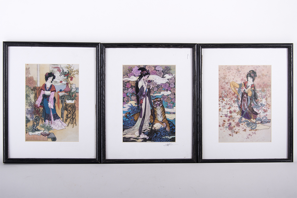 Framed Geisha Prints